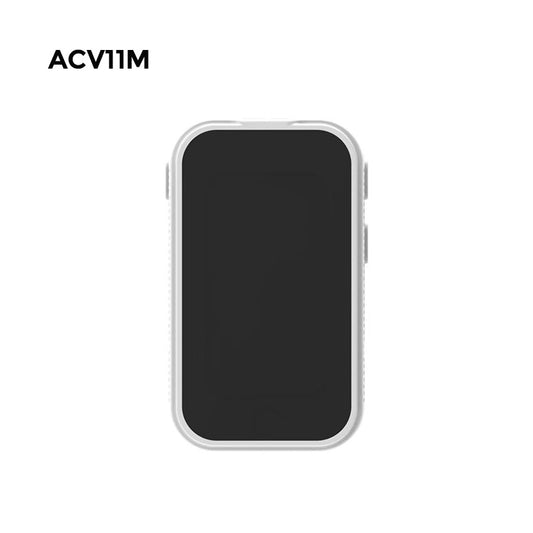 ACV11M White Sports Tiny Camera, 3MP Photo 2K Video, Super Tiny and light design, Thumb size, Riding kits, Magnet Lanyard