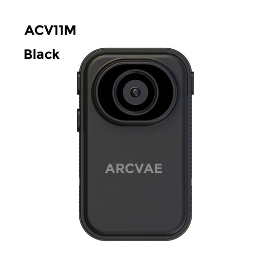 ACV11M Black Sports Tiny Camera, 3MP Photo 2K Video, Super Tiny and light design, Thumb size, Riding kits, Magnet Lanyard