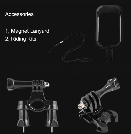 ACV11M White Sports Tiny Camera, 3MP Photo 2K Video, Super Tiny and light design, Thumb size, Riding kits, Magnet Lanyard